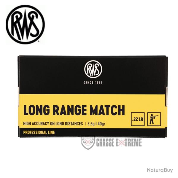 50 Munitions RWS Long Range Match 40gr Cal 22 Lr