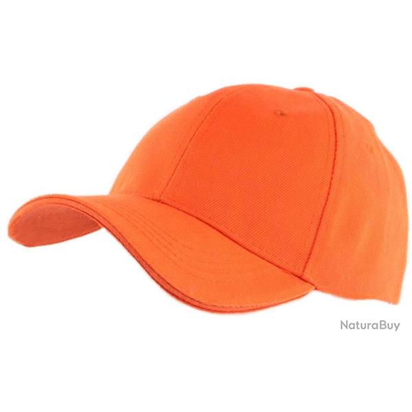 Casquette Baseball Orange Taille unique Orange