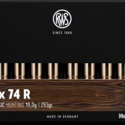 Cartouches RWS calibre 9.3X74R UNI 293grs 19g x20