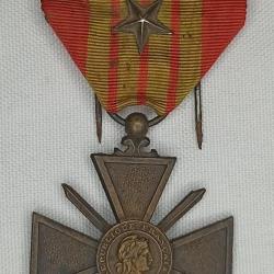 M&eacute;daille croix de guerre 1939/1940 citation WW2
