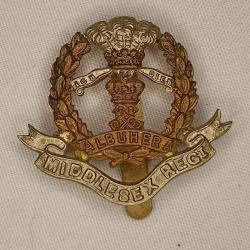 Cap Badge Anglais MIDDLESEX R&eacute;giment guerre 39/45