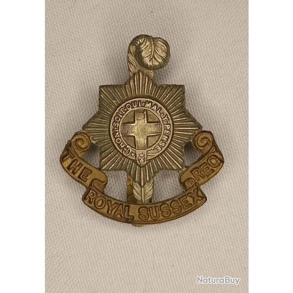 Cap Badge Anglais The ROYAL SUSSEX R�giment guerre 39/45