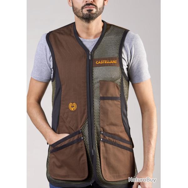Castellani gilet ball -trap Sport rio marron/kaki