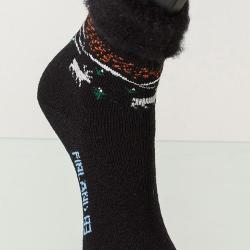 Chaussettes femme et homme chaudes laine 90 polaire cocoon thermotherapie et pieds sensibles noir 40