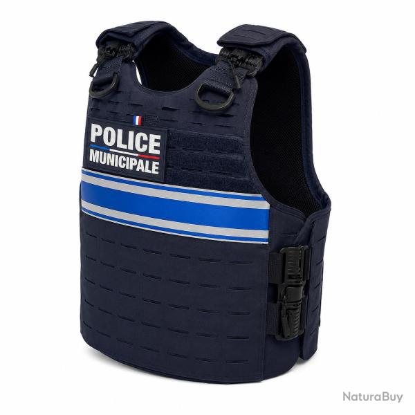Gilet Pare Balle Couteau Police Municipale QUICK RELEASE Mixte NIJ IIIA 0101.06 50 Joules
