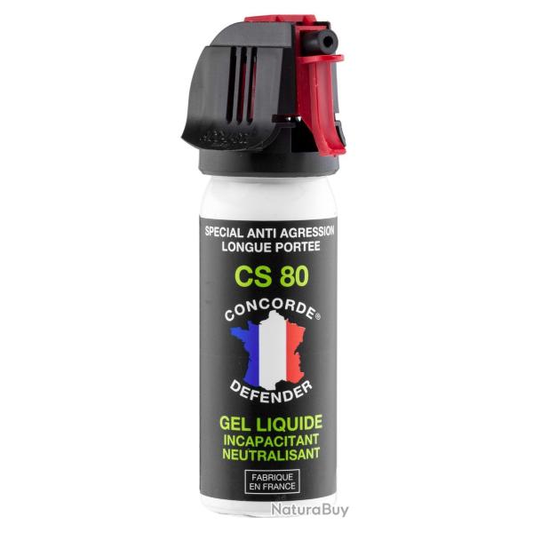 Bombe de d�fense CONCORDE DEFENDER gel CS80 50ml par 1