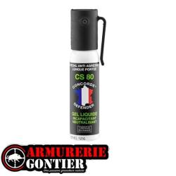 Bombe lacrymog&egrave;ne anti agression GEL CS 25ml