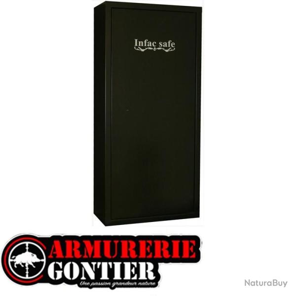 Armoire Forte INFAC Gamme SENTINEL 11 + 3 armes avec lunette + coffre interieur + �tag�re