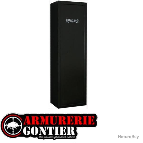 Armoire Forte INFAC Gamme SENTINEL 16 armes avec lunette (2x8) + coffre interieur