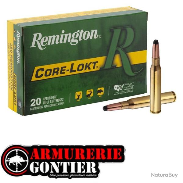 REMINGTON 280 REM 165grains Core Lokt PSP