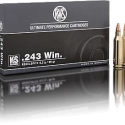 Munitions RWS 243 Win 6.2g 96grains KS