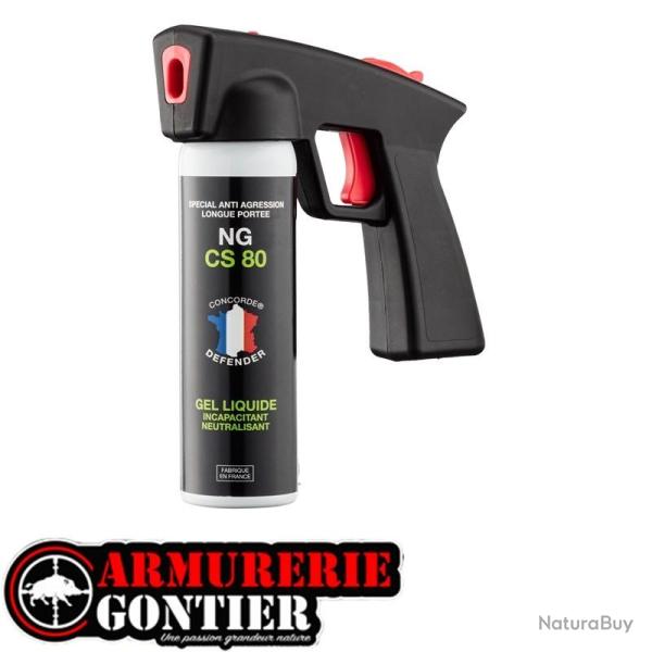 CONCORDE DEFENDER A�rosol GEL CS 80 100 ml avec poign�e - Nouvelle g�n�ration