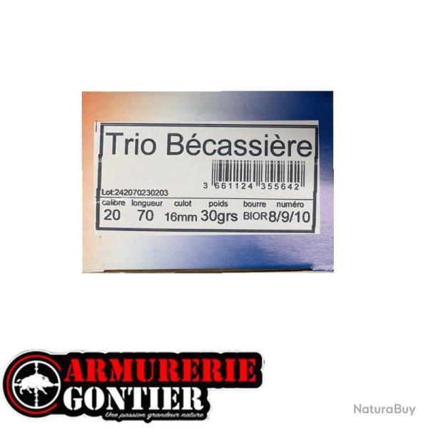 Cartouches JOCKER TRIO BECASSIERE 20/70 30g N�8/9/10 X10