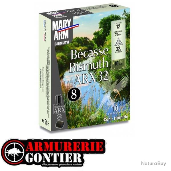 Cartouches MARY ARM BECASSE BISMUTH 12/70 32BG+ARX N�8