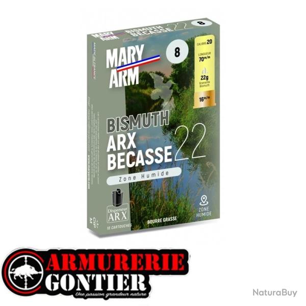 Cartouches MARYARM BECASSE ARX BISMUTH 20/70 22G N�8