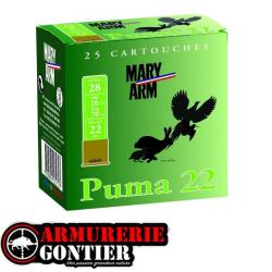 Cartouches MARY ARM PUMA 22 calibre 28 70 22g bourre &agrave; jupe