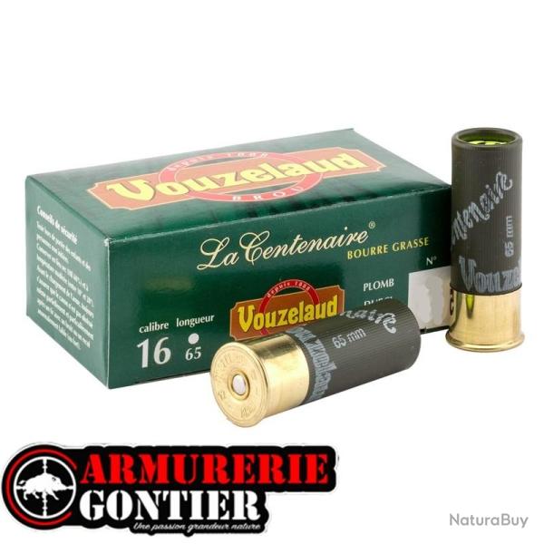 Cartouches VOUZELAUD 16 65 16 28g LA CENTENAIRE bourre grasse