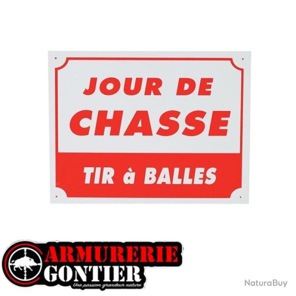 Panneau JOURS DE CHASSE ALU 30x25
