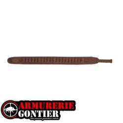 Cartouchi&egrave;re daim velours marron 20 tubes calibre 20 - COUNTRY SELLERIE