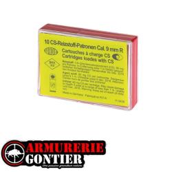 Bo&icirc;te de 10 cartouches WADIE 9 mm RK &agrave; gaz CS