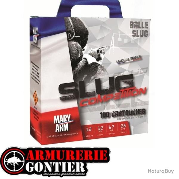 PACK MARY-ARM 100 cartouches SLUG 12/ 67 28gr