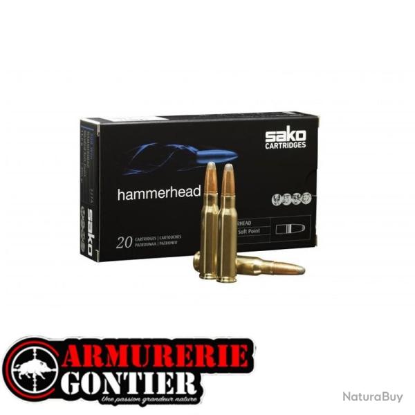 Munitions SAKO 8X57 JRS HAMMERHEAD SP 13G 200GR X20