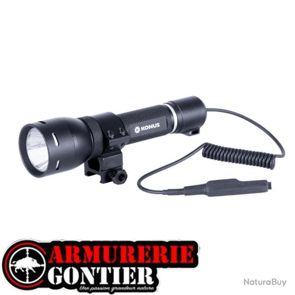 LAMPE TACTIQUE KONUS KONUSLIGHT RC-8 RECHARGEABLE 1000 LUMENS