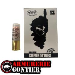 Cartouches PREVOT CHEVROTINE MAGNUM 12/76 15G