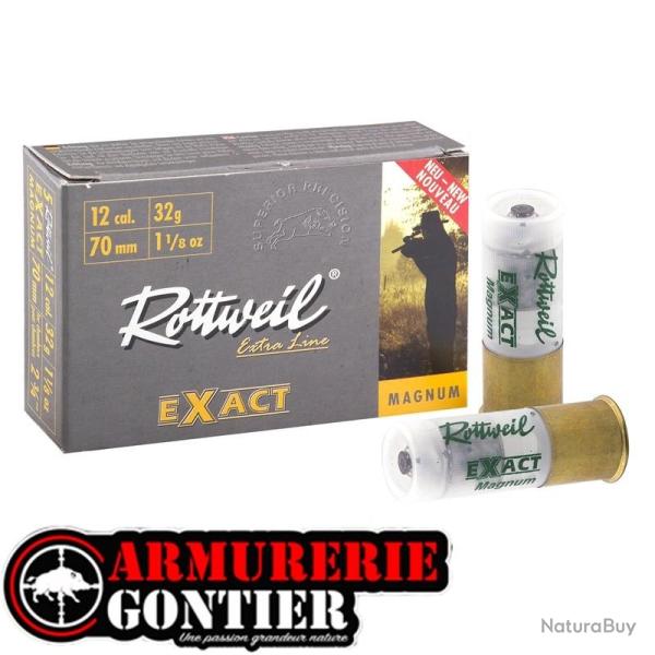 Cartouches ROTTWEIL EXACT MAGNUM CAL12 /70 32 GR