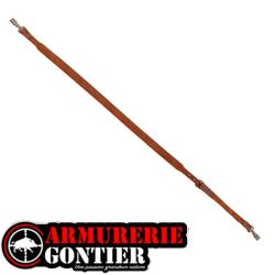 Bretelle pour fusil en cro&ucirc;te de cuir avec mousquetons-COUNTRY SELLERIE