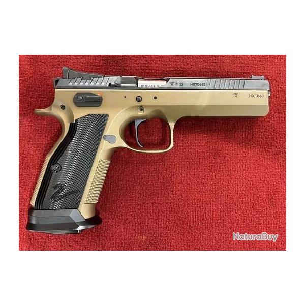 DESTOCKAGE - PISTOLET CZ TACTICAL SPORT 2 DEEP BRONZE CAL 9X19