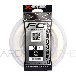 Fils fluorocarbone XBRAID FC Absorber 50m 80lb