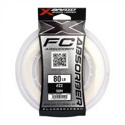 Fils fluorocarbone XBRAID FC Absorber 50m 80lb