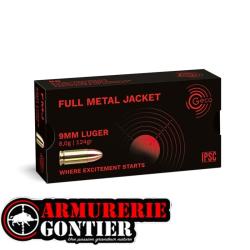 Munitions Geco 9mm FMJ 124 gr boite de 50