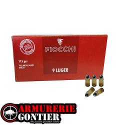 Munitions FIOCCHI 9x19MM 115grs FMJ