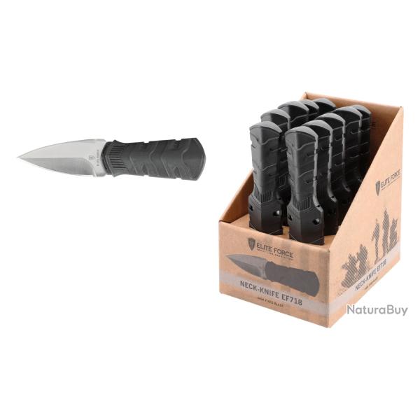 Lot de 10 couteaux dagues Elite Force EF718 lame 440A 61mm + pr�sentoir
