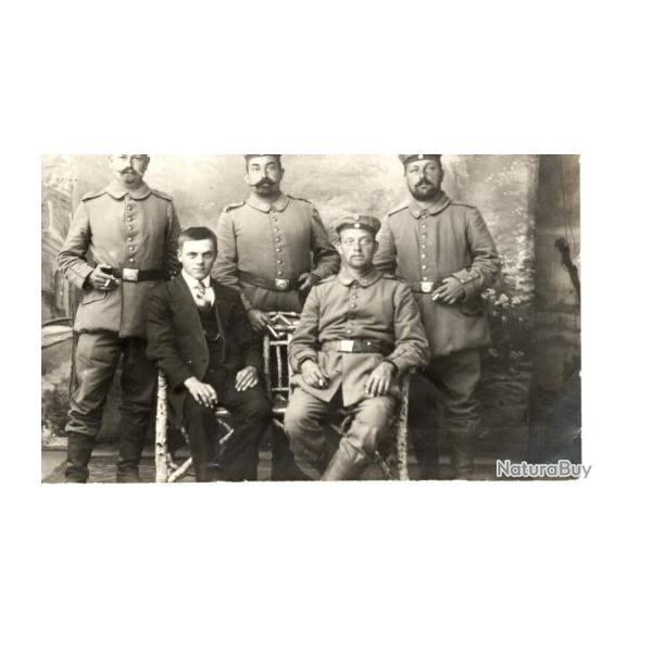 Carte - Photo Groupe de soldats allemands N�1568