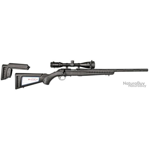 Carabine Ruger American Rimfire Custom Cal. 22LR Canon de 56CM avec lunette 3-9X40 et housse