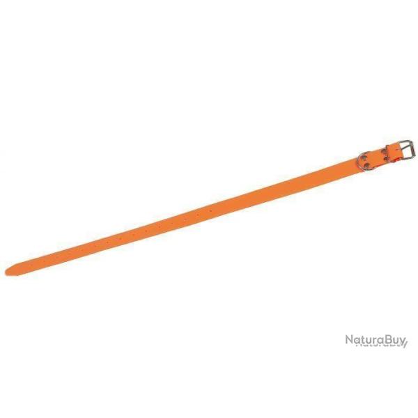 Collier fluo en PVC souple - Orange 40CM