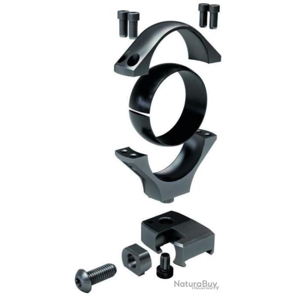 JEU DE COLLIER BRONZE OPTILOCK 30MM BAS OBJECTIF 59 � 67mm + JEU D'EMBASE RAIL 17MM COLLIERS OPTILOC