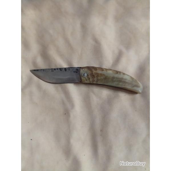 Couteau pliant forg deux clous en belier