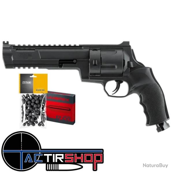 Pack Revolver de dfense T4E TR68 GEN2 CAL 68 - 16 J - 100 billes et 5 cartouche CO2
