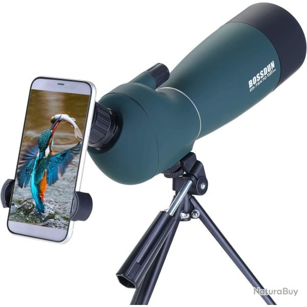 Longue-Vue 25-75x70 tanche Prisme BAK4 Trpied Adaptateur Tlphone Chasse Tir Observation B