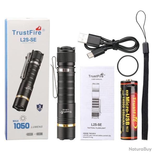 Lampe compacte 1050 Lumens - trustfire l2s-se - LIVRAISON GRATUITE