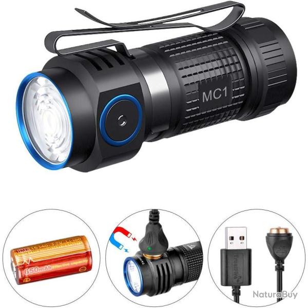 Lampe tactique rechargeable - 4 modes 1000 lumens - trustfire mc1 - LIVRAISON GRATUITE
