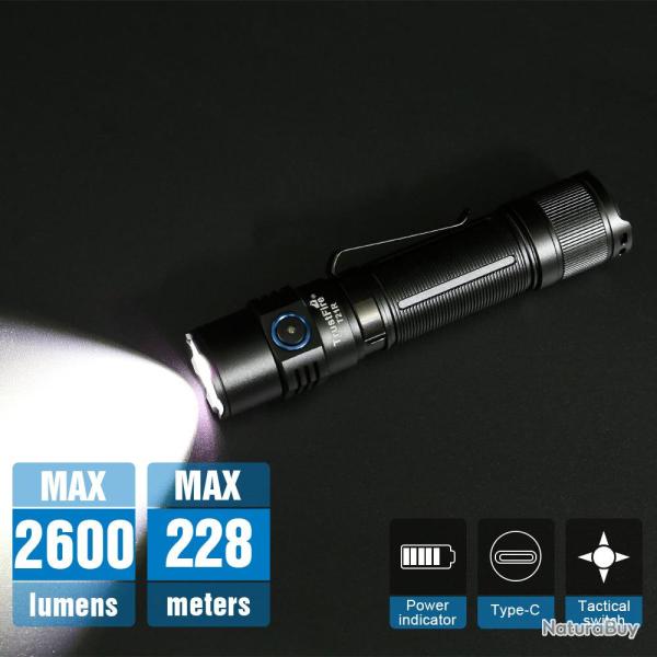 Lampe torche 2600 lumens -  tanche IP8 - trustfire T21R - livre avec batterie - LIVRAISON GRATUITE