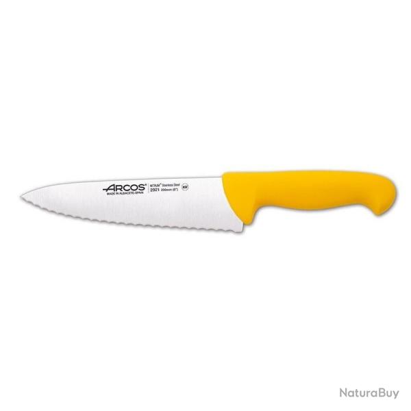 COUTEAU ARCOS LAME CRANTEE 200MM