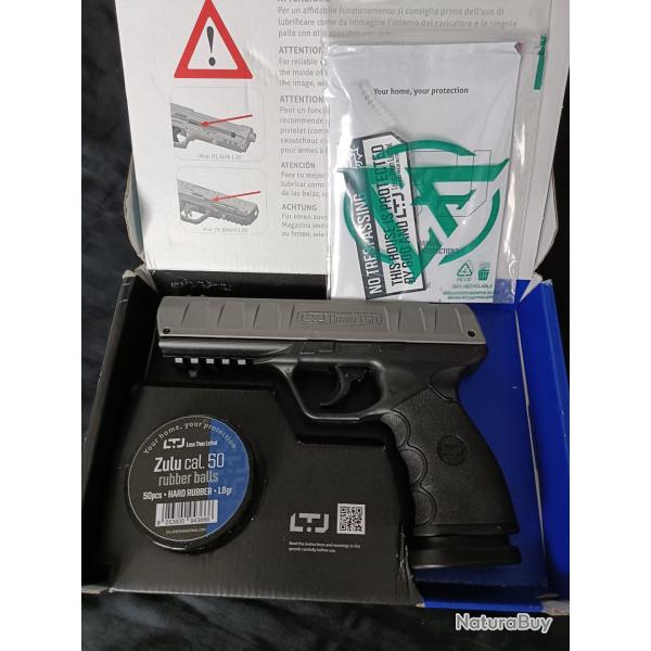 Pistolet bille caoutchouc LTL BRAVO calibre 50, 18 joules