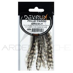 Plumes DEVAUX Pelle Pardo Grizzly
