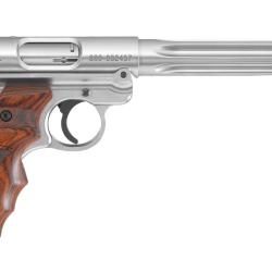 Pistolet Ruger MARK IV Target Cal.22LR Inox hunter flut&eacute;
